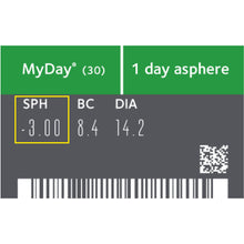Cargar imagen en el visor de la galería, Lentillas MyDay diarias