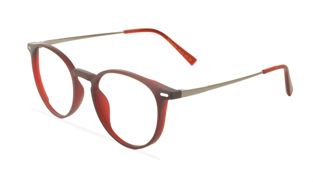 Gafas graduadas greyhounders melbourne + clip-on c2 rojo pantos masculino talla 49mm - Vista de detalle