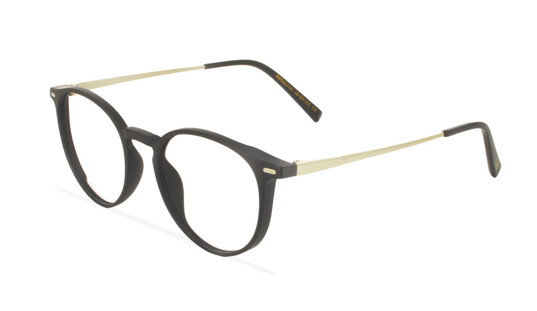 Gafas graduadas greyhounders melbourne + clip-on c4 negro pantos masculino talla 49mm - Vista de detalle