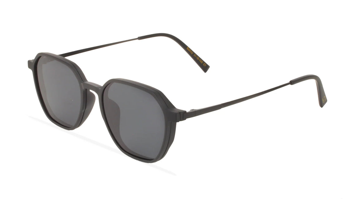 Gafas graduadas greyhounders sidney + clip-on c1 negro irregular unisex talla 51mm - Vista principal