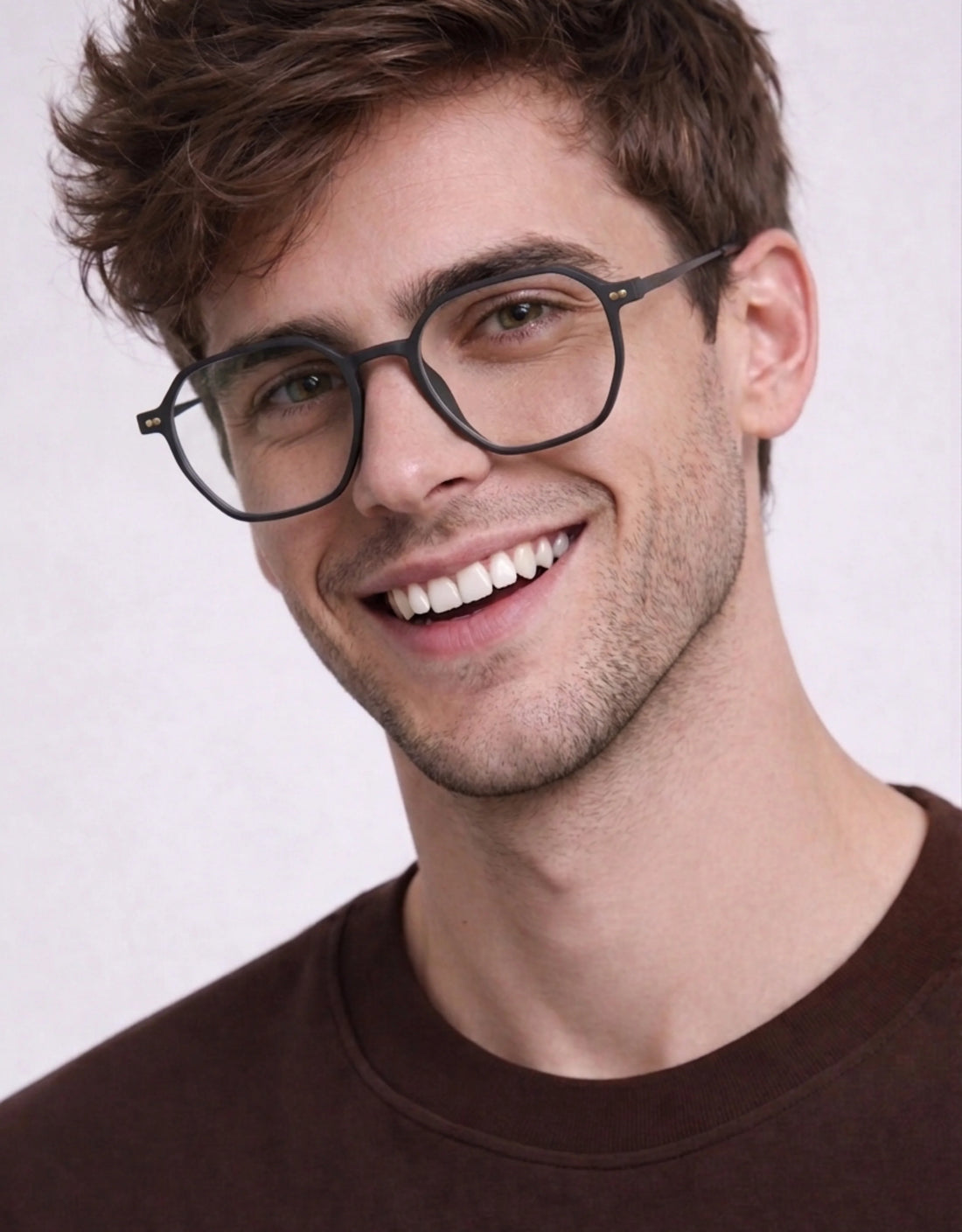 Gafas graduadas greyhounders sidney c1 negro irregular unisex talla 51mm - Vista de detalle