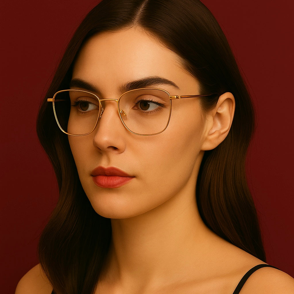 Gafas graduadas greyhounders anami gold dorado butterfly femenino talla 54mm - Vista de detalle