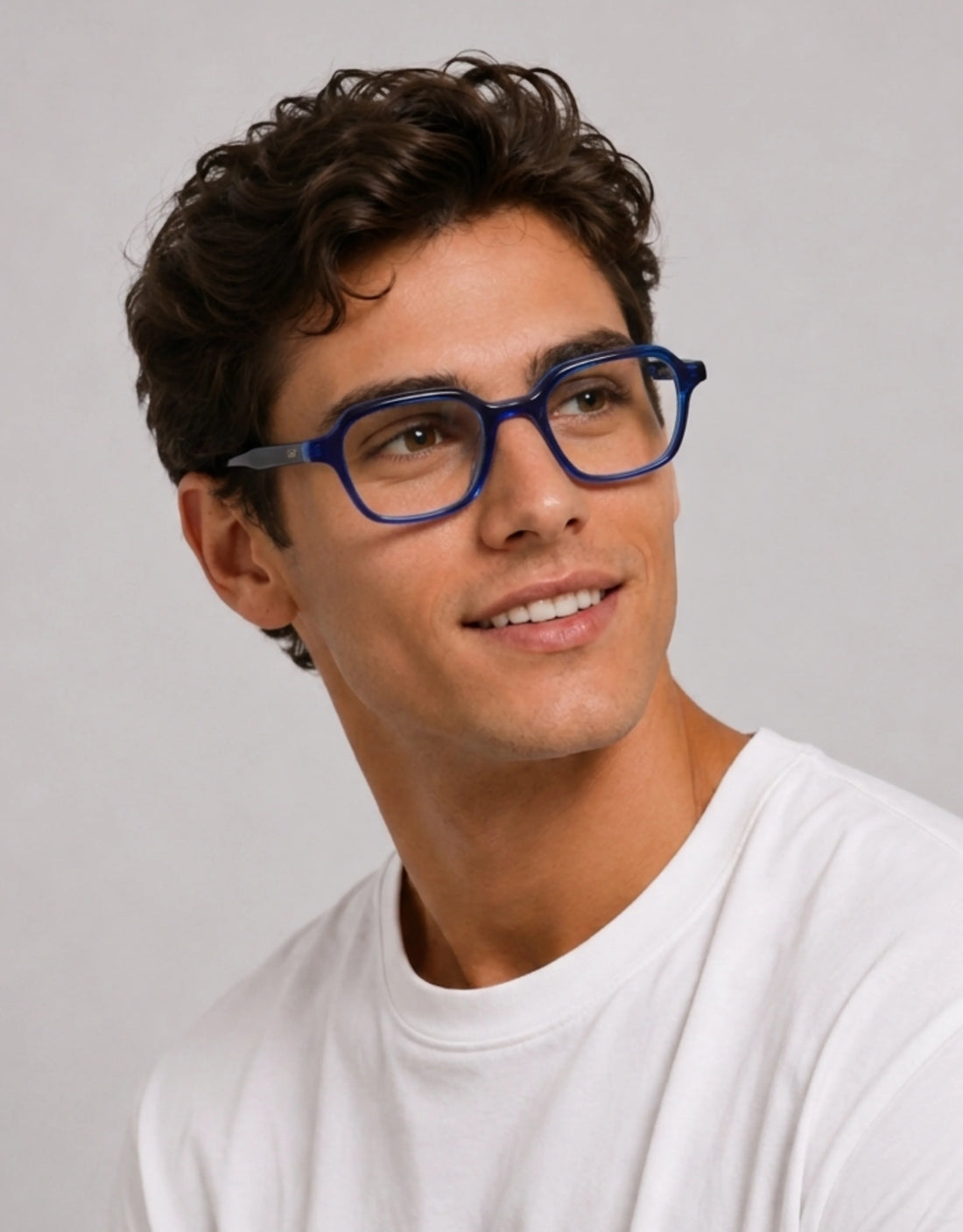 Gafas graduadas greyhounders banff blue azul square unisex talla 46mm - Vista de detalle