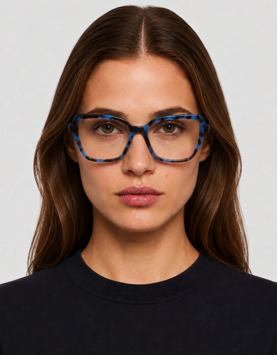 Gafas graduadas greyhounders bloom blue havana azul square femenino talla 54mm - Vista de detalle