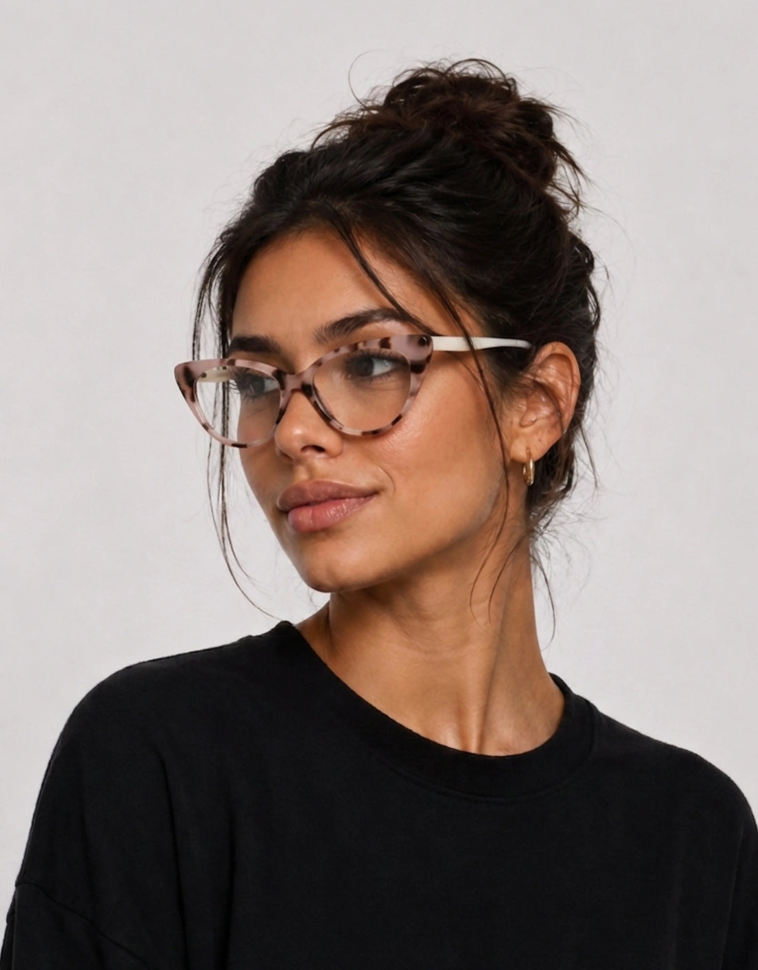Gafas graduadas greyhounders blossom pink havana rosa cat eye femenino talla 52mm - Vista de detalle