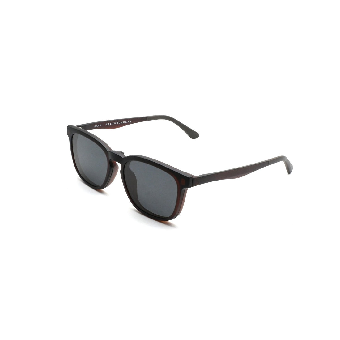 Brillen greyhounders bronte + clip-on c4 burgundy rojo square unisex größe 51mm - Hauptansicht