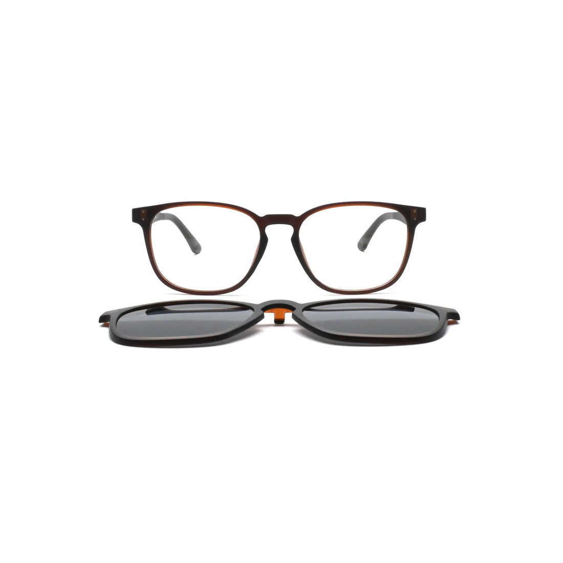 Brillen greyhounders bronte + clip-on c4 burgundy rojo square unisex größe 51mm - Detailansicht