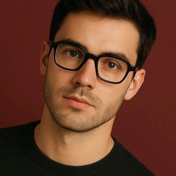 Gafas graduadas greyhounders banff black negro square unisex talla 46mm - Vista de detalle