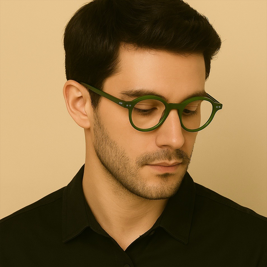 Gafas graduadas greyhounders bled green verde round unisex talla 44mm - Vista de detalle