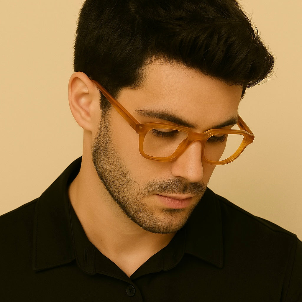 Gafas graduadas greyhounders bluet honey amarillo square unisex talla 52mm - Vista de detalle