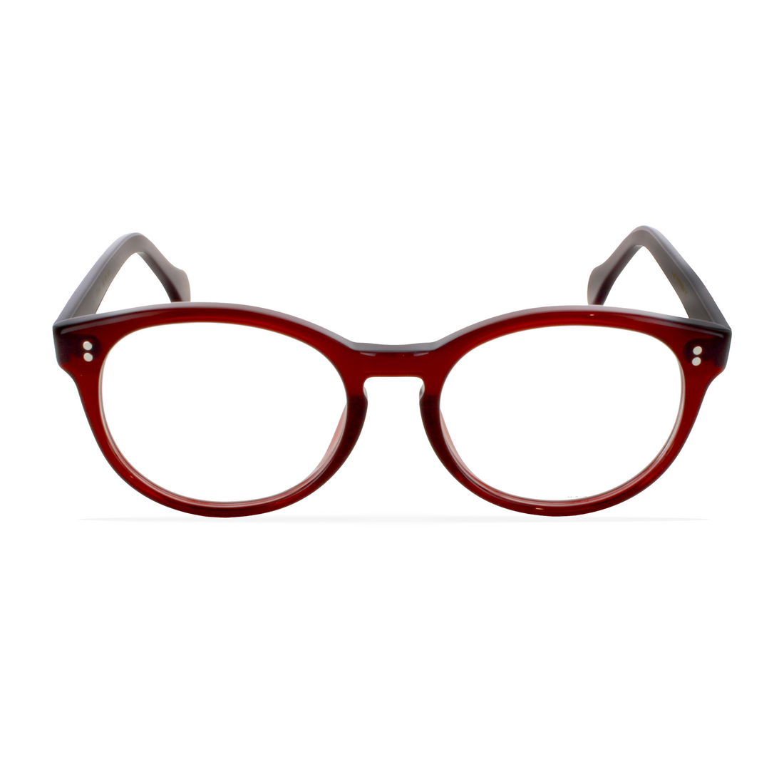 Gafas graduadas greyhounders cleo burgundy burdeos round unisex talla 50mm - Vista de detalle
