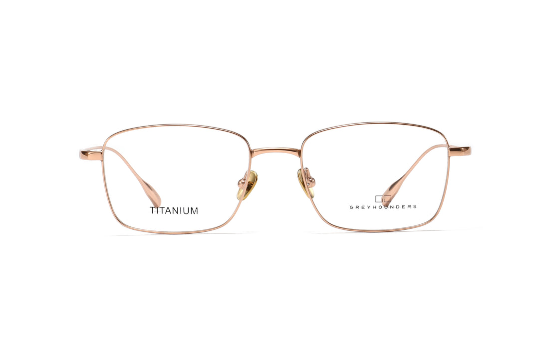 Brillen greyhounders duk c2 s gold dorado rectangular masculino größe 53mm - Detailansicht