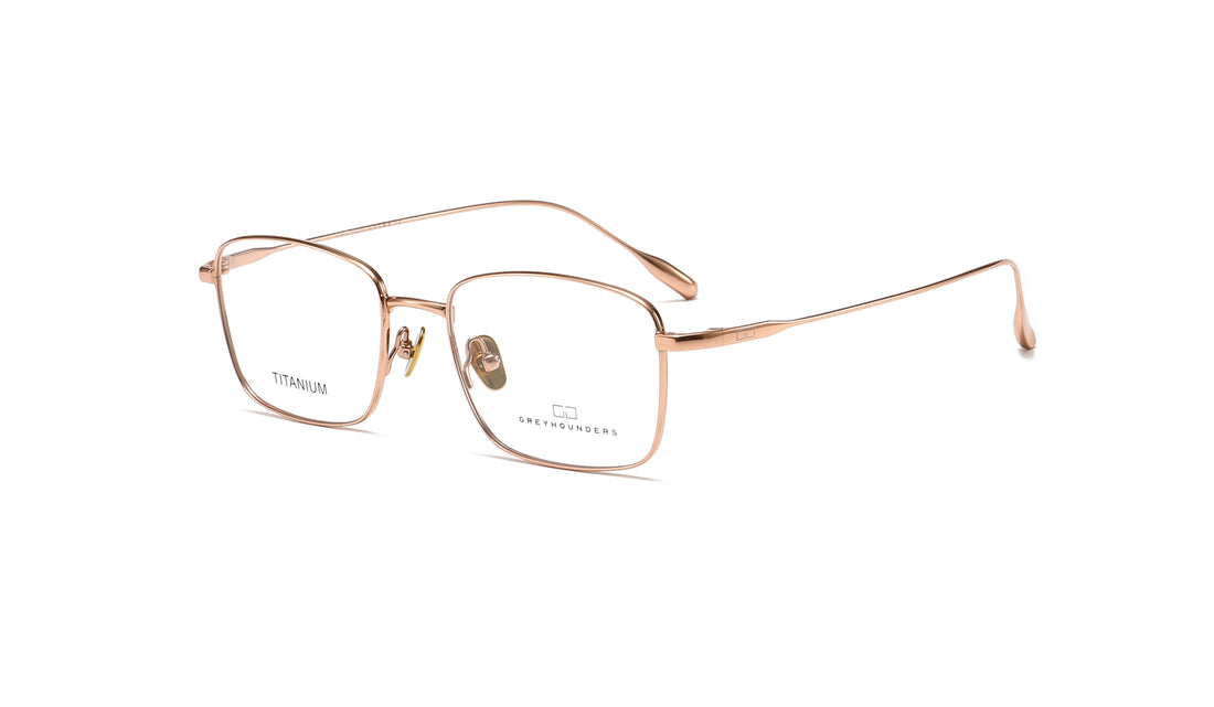Brillen greyhounders duk c2 s gold dorado rectangular masculino größe 53mm - Hauptansicht