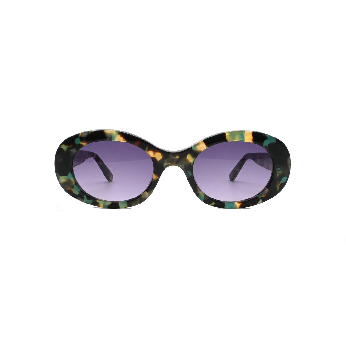 Sonnenbrillen greyhounders duna c3 havana green havana oval femenino größe 52mm - Detailansicht