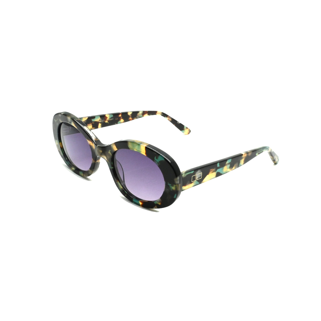 Sonnenbrillen greyhounders duna c3 havana green havana oval femenino größe 52mm - Hauptansicht