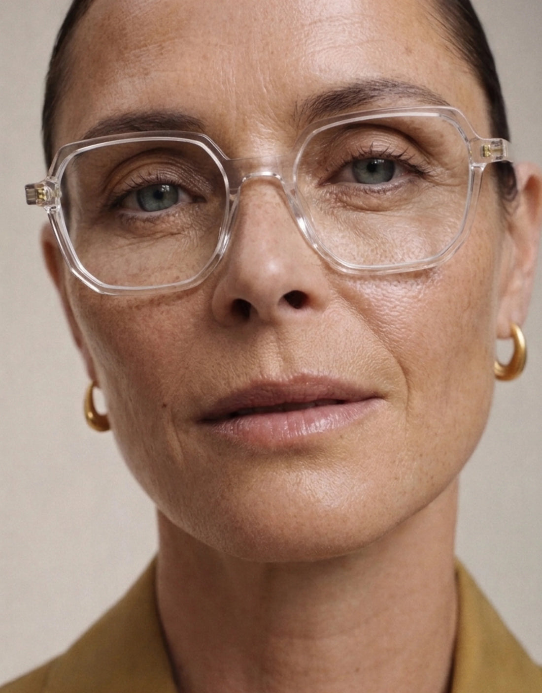 Gafas graduadas greyhounders fiona c1 transparente square femenino talla 52mm - Vista de detalle