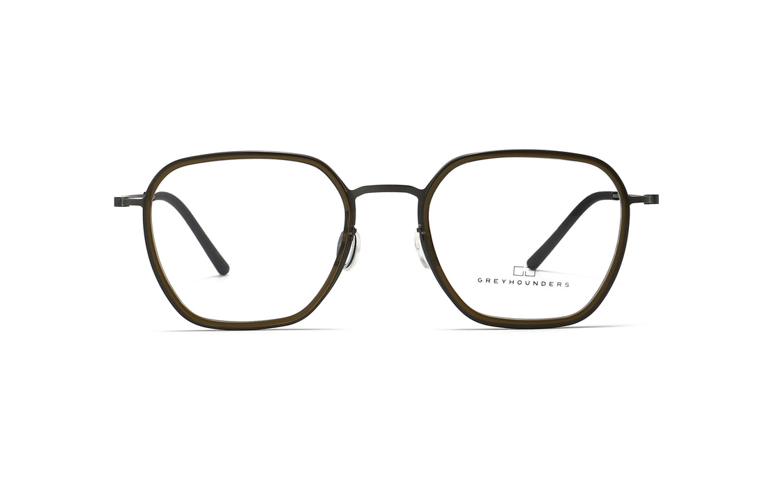 Brillen greyhounders 8044 c3 s tea verde geometric unisex größe 52mm - Detailansicht