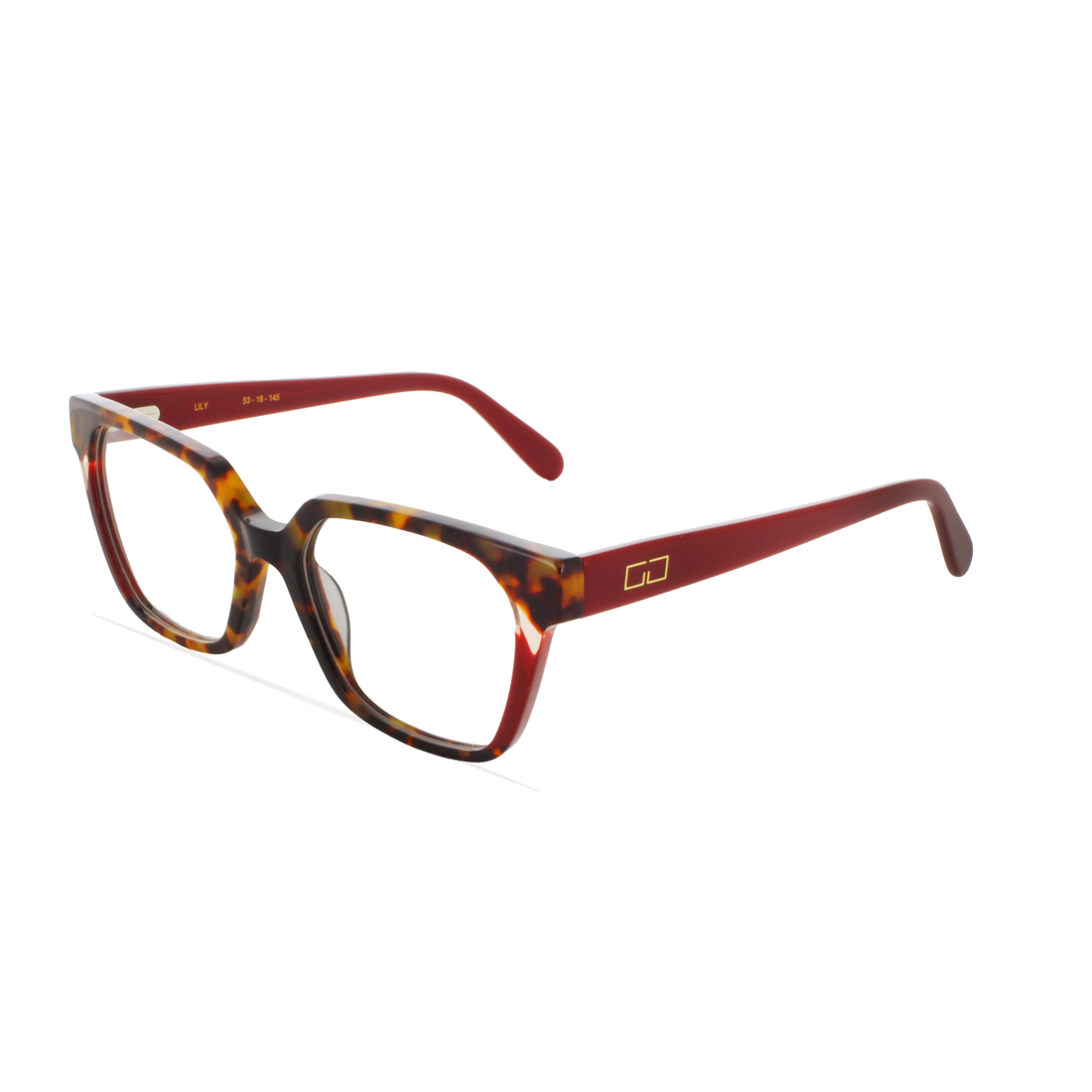 Gafas graduadas greyhounders lily garnet burdeos square femenino talla 53mm - Vista principal
