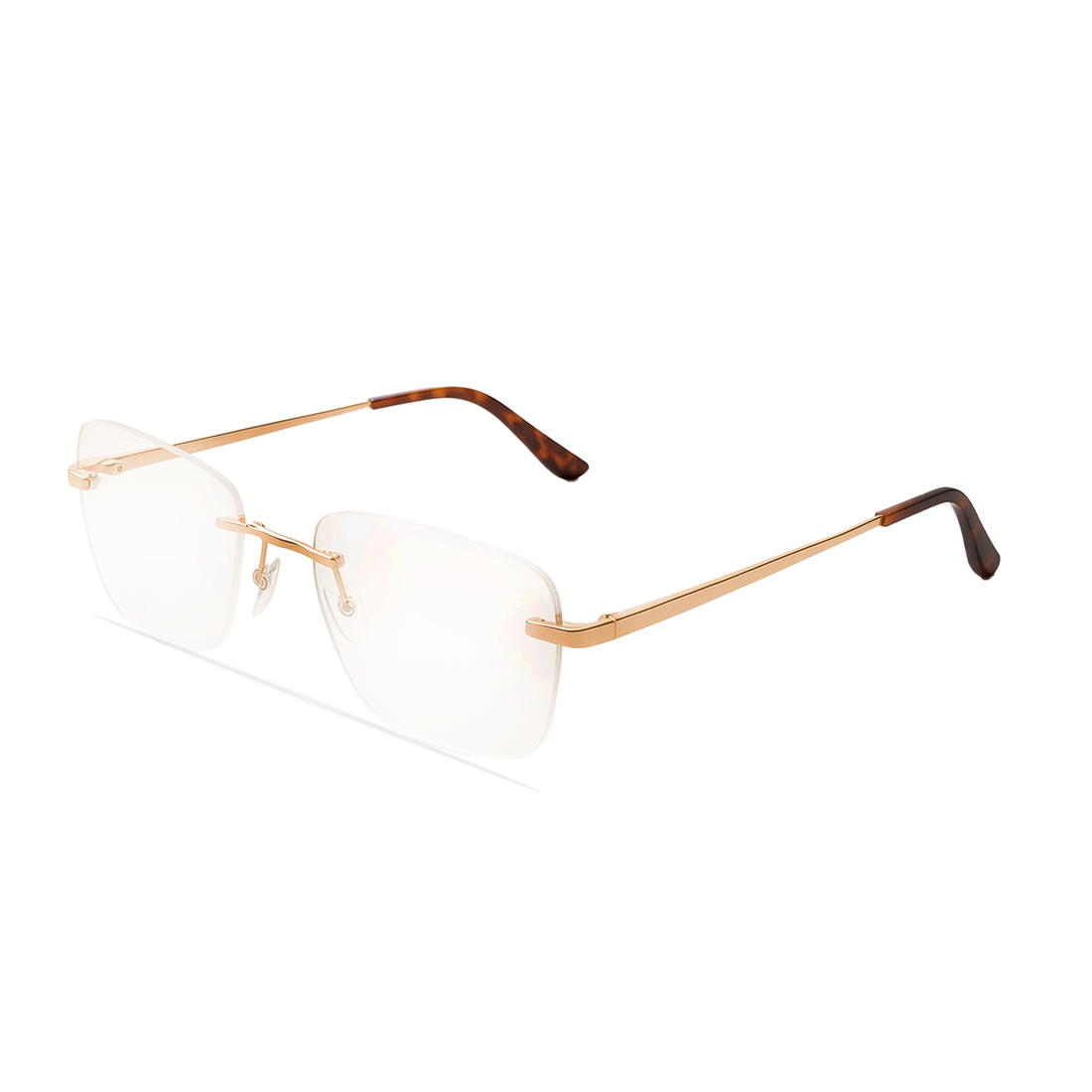 Gafas graduadas greyhounders nagare rose gold dorado square unisex talla 56mm - Vista de detalle