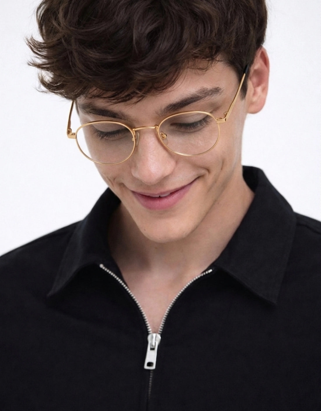 Gafas graduadas greyhounders oliver gold dorado round unisex talla 46mm - Vista principal