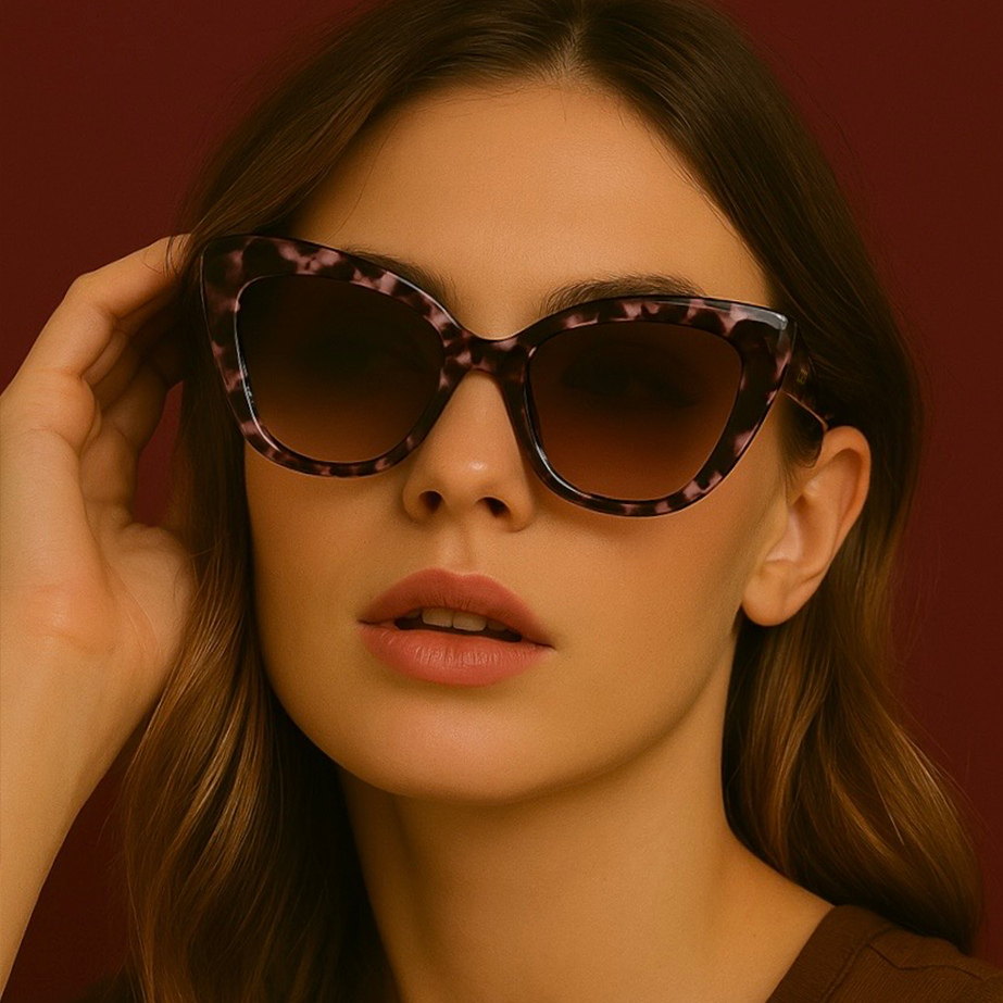 Sonnenbrillen greyhounders oia pink havana rosa cat eye femenino größe 52mm - Detailansicht