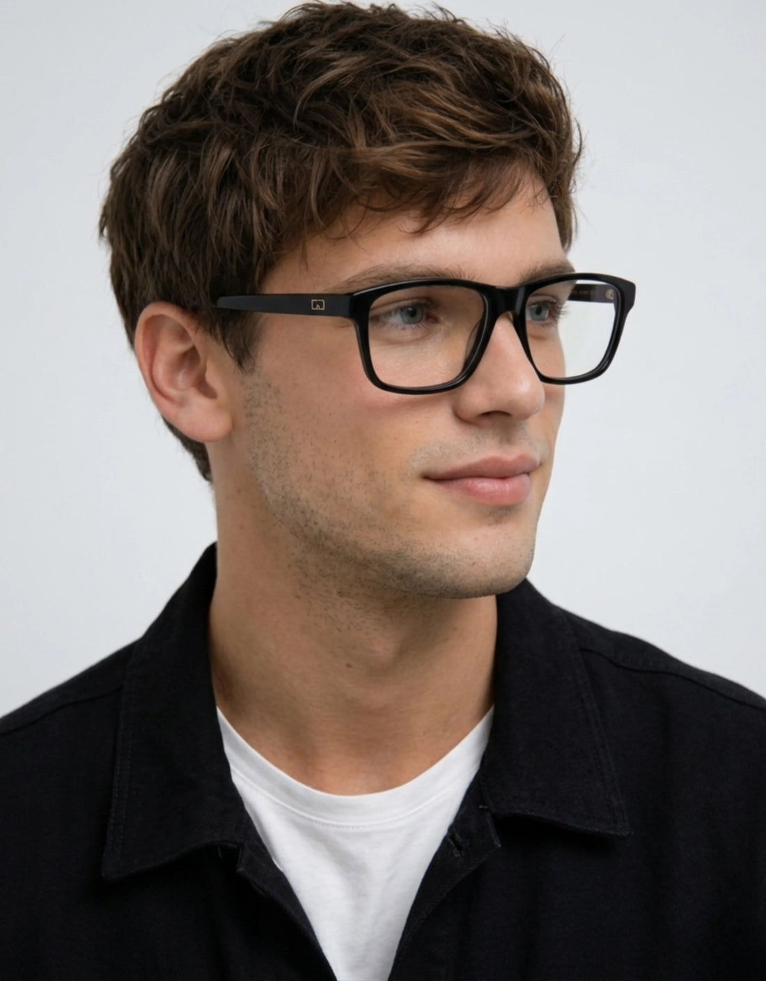 Gafas graduadas greyhounders parker c1 negro rectangular masculino talla 54mm - Vista principal