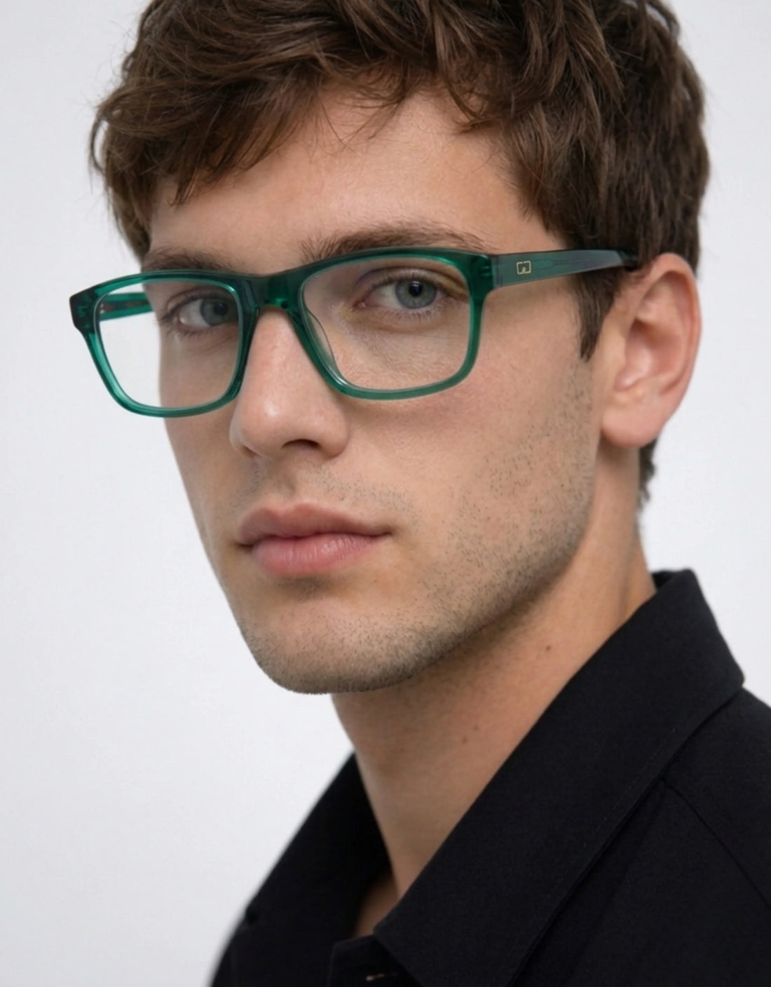 Gafas graduadas greyhounders parker c2 verde rectangular masculino talla 54mm - Vista principal