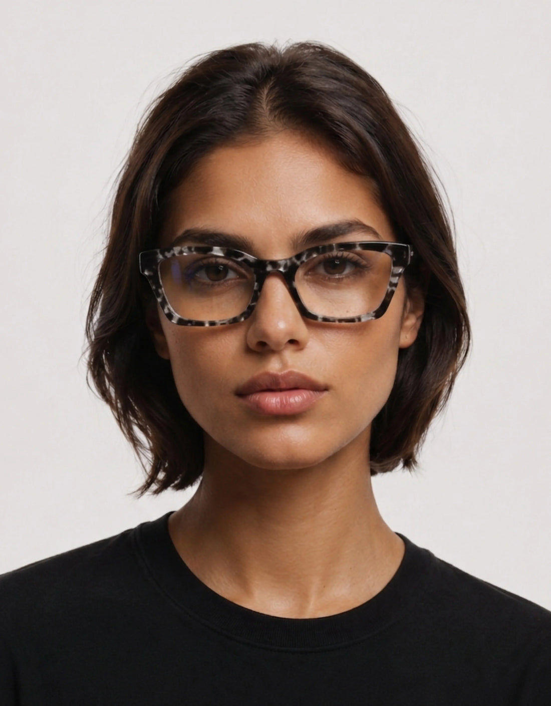 Gafas graduadas greyhounders poppy black negro square femenino talla 51mm - Vista de detalle