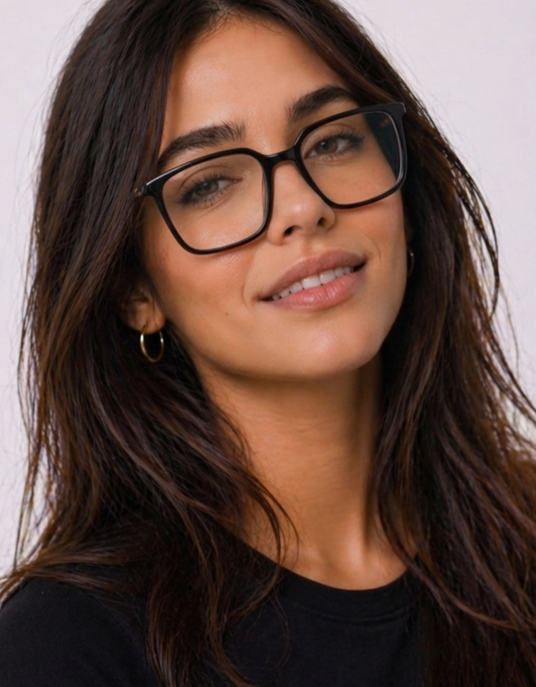 Gafas graduadas greyhounders quinn c1 negro square femenino talla 54mm - Vista de detalle