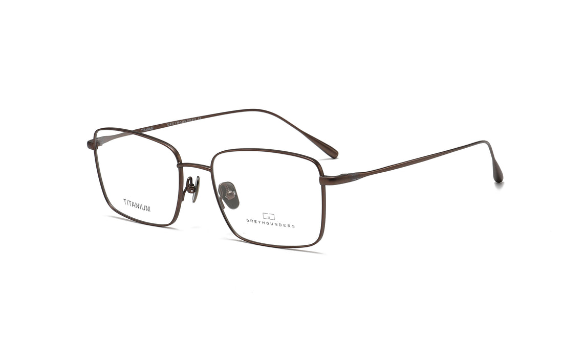 Brillen greyhounders roy c3 s brown marron rectangular masculino größe 55mm - Hauptansicht