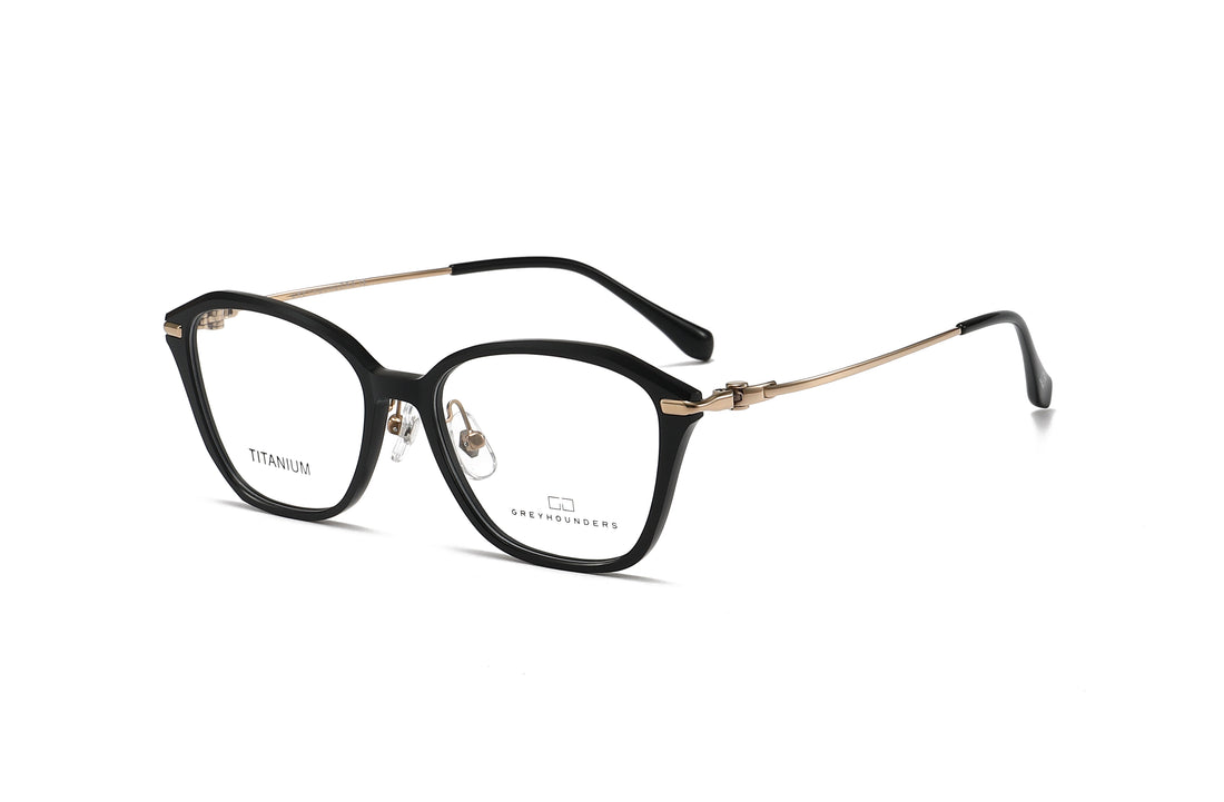 Brillen greyhounders sila c1 s black negro cat eye femenino größe 53mm - Hauptansicht