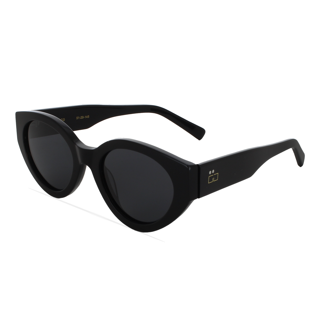 Sonnenbrillen greyhounders siroco black negro oval femenino größe 51mm - Detailansicht