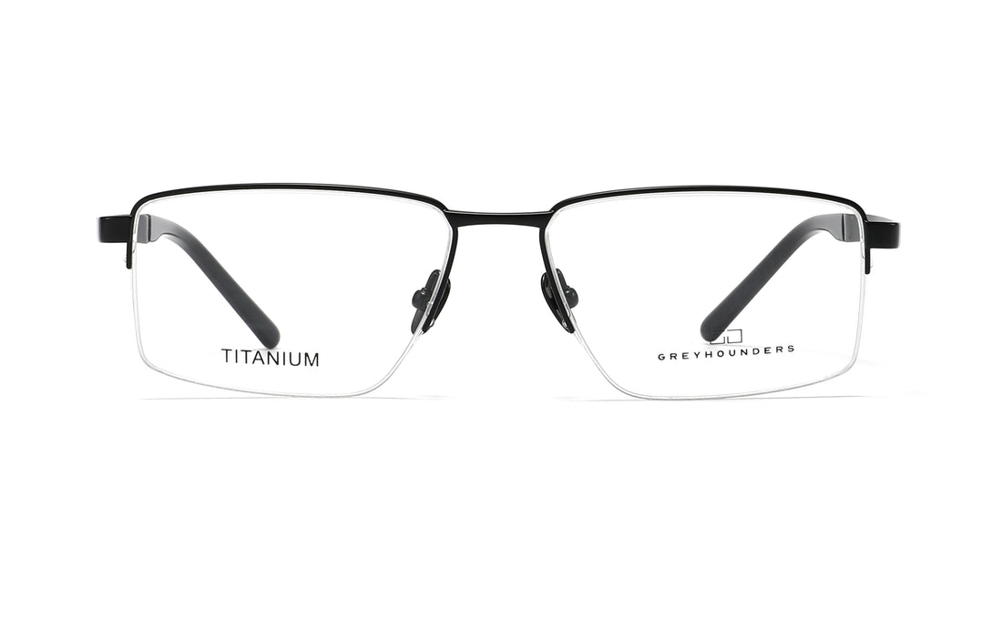 Brillen greyhounders teo c1 s black negro rectangular masculino größe 57mm - Detailansicht