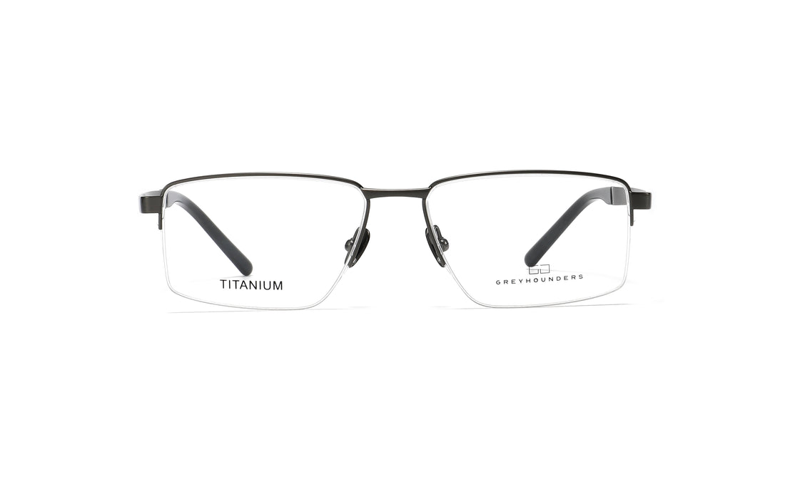 Brillen greyhounders teo c4 s gun plateado rectangular masculino größe 57mm - Detailansicht