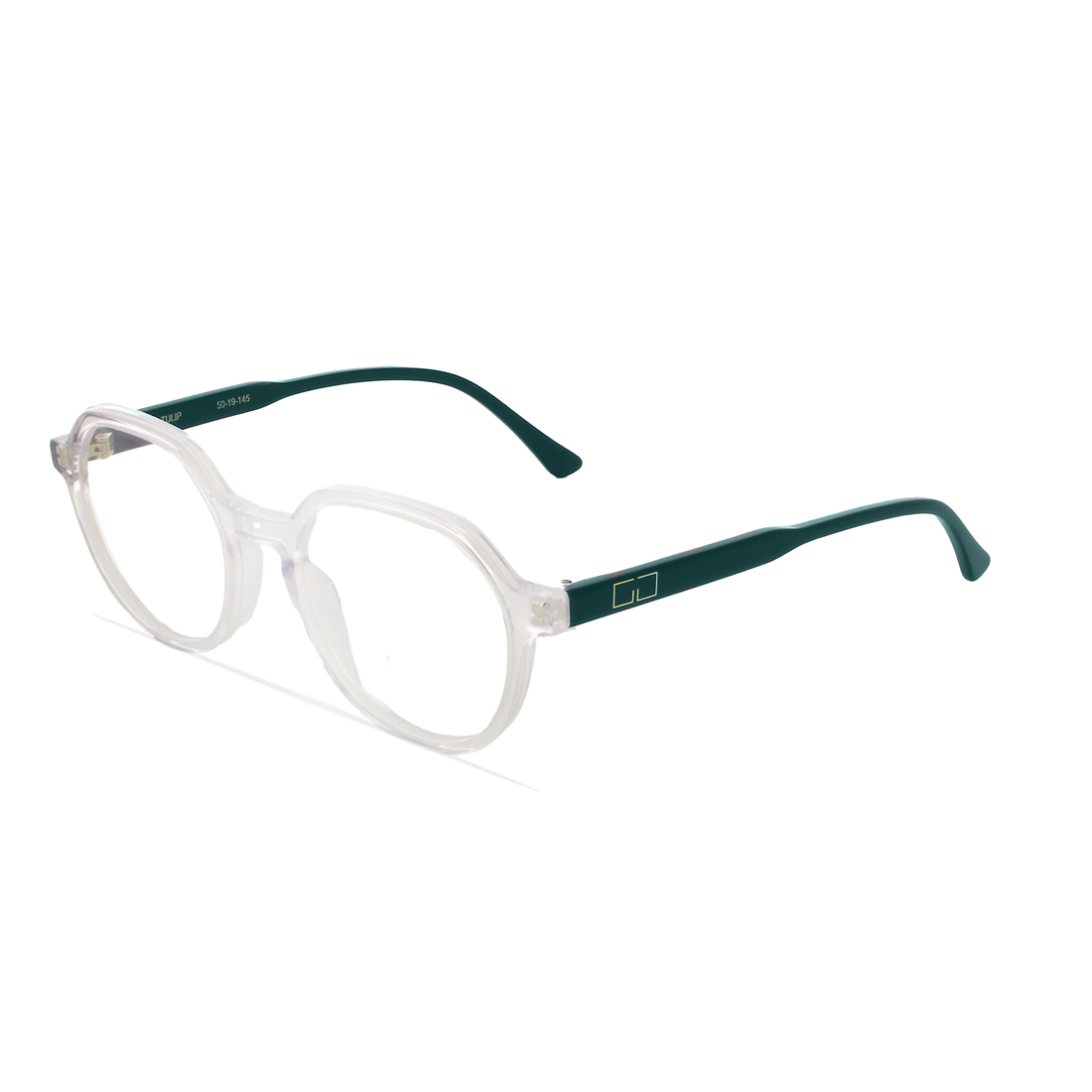 Gafas graduadas greyhounders tulip crystal / green transparente geometric unisex talla 50mm - Vista principal