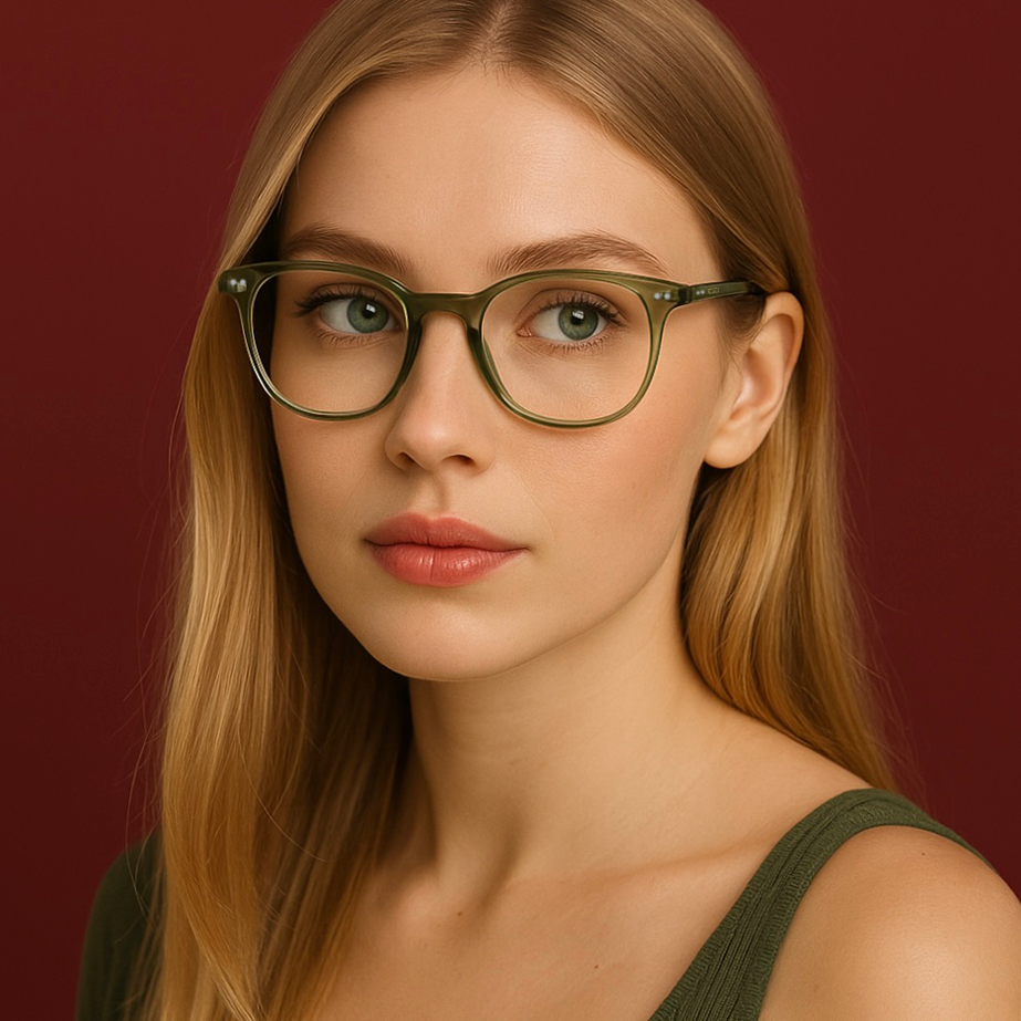 Gafas graduadas greyhounders vik green verde round unisex talla 53mm - Vista de detalle