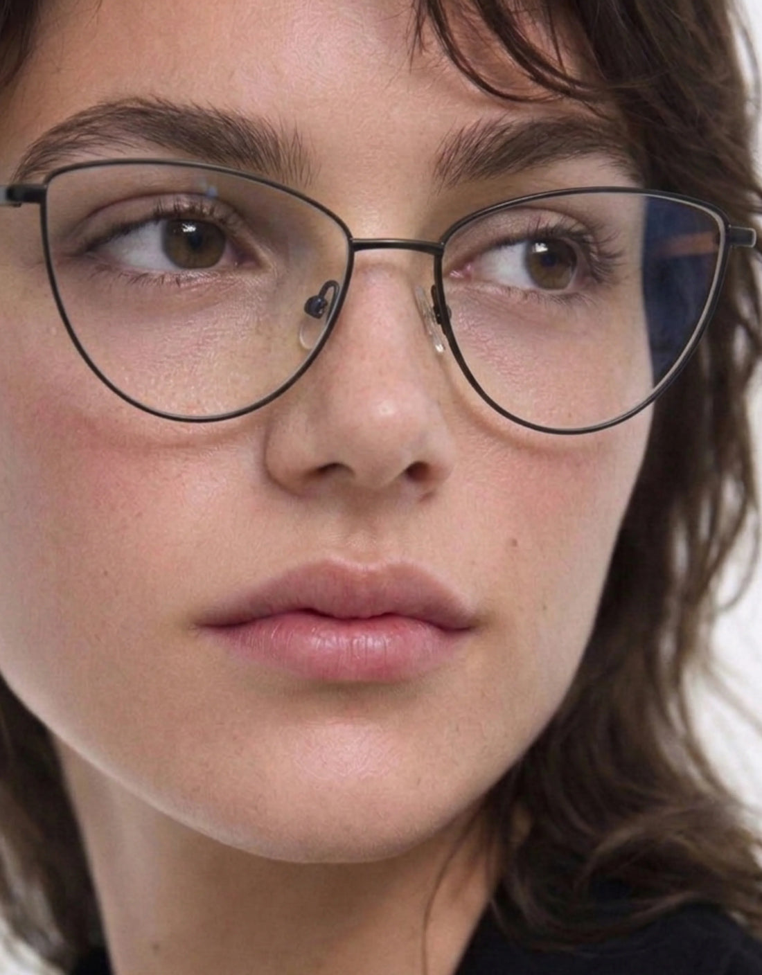Gafas graduadas greyhounders zekei black negro cat eye femenino talla 55mm - Vista de detalle