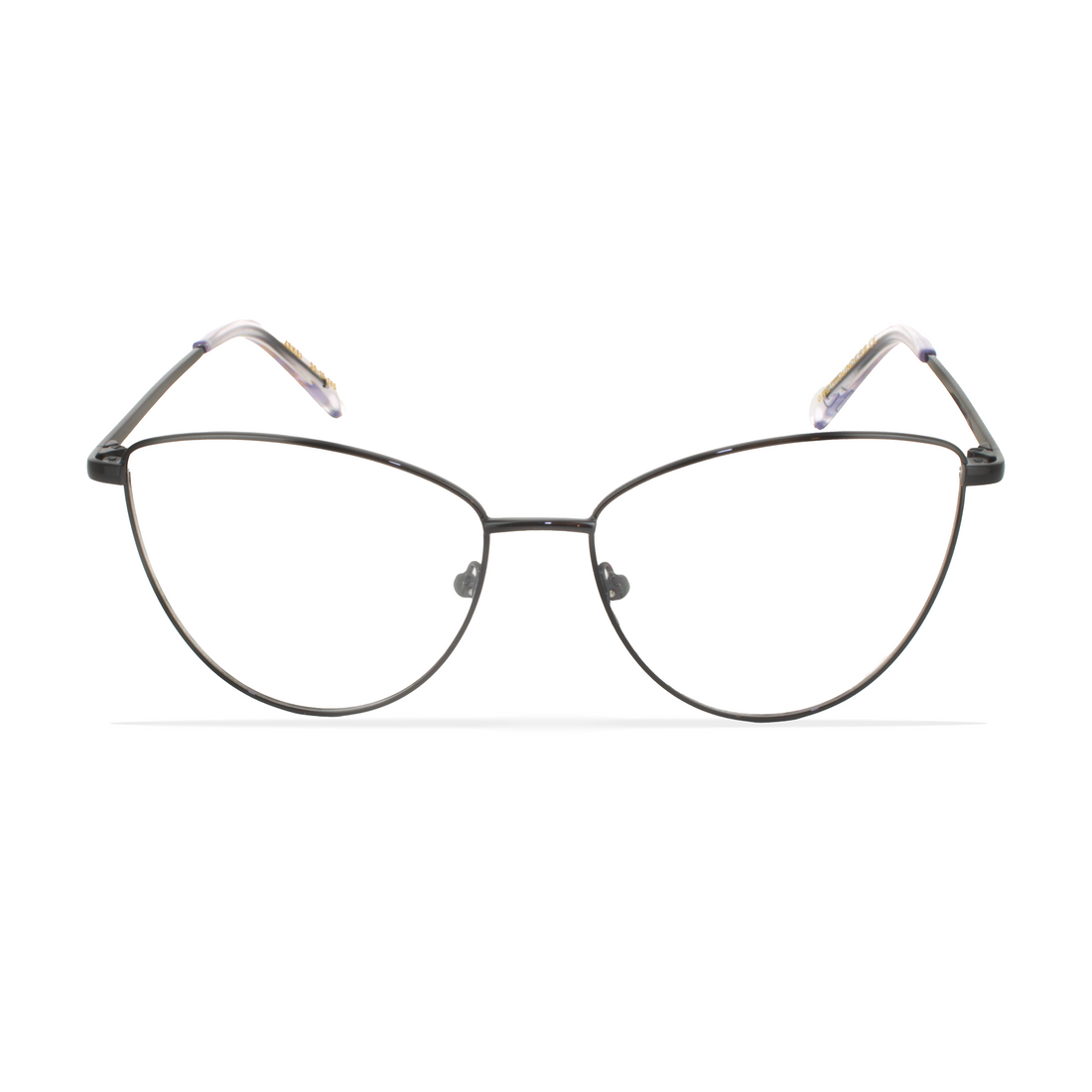 Gafas graduadas greyhounders zekei black negro cat eye femenino talla 55mm - Vista de detalle