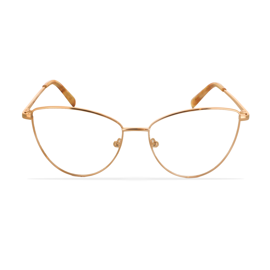 Gafas graduadas greyhounders zekei rose gold dorado cat eye femenino talla 55mm - Vista de detalle