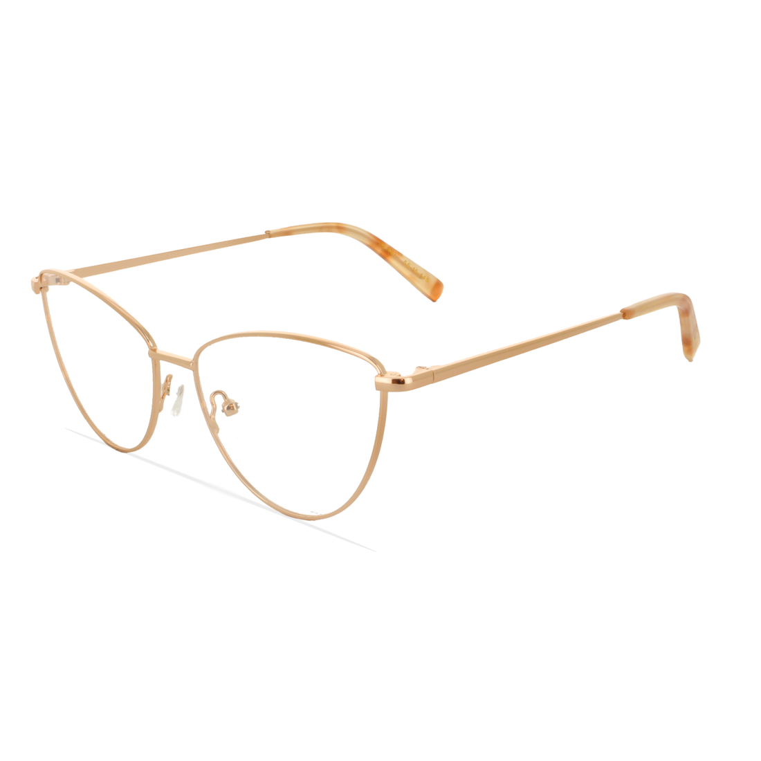 Gafas graduadas greyhounders zekei rose gold dorado cat eye femenino talla 55mm - Vista principal