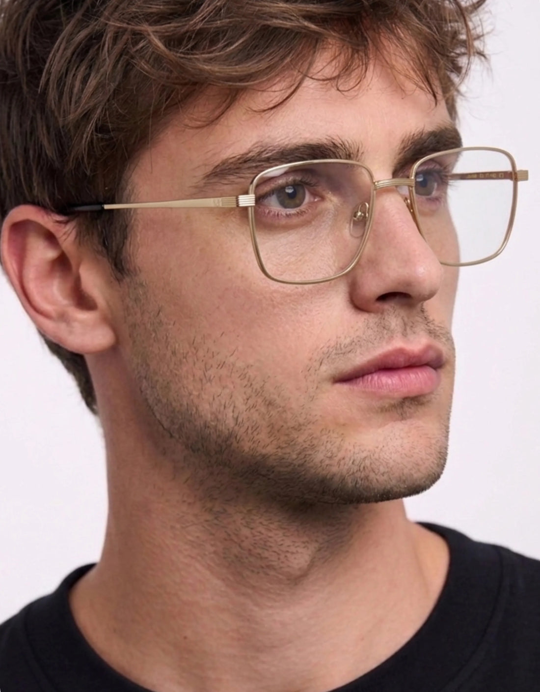 Gafas graduadas greyhounders jacob c1 dorado rectangular masculino talla 53mm - Vista principal