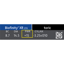 Cargar imagen en el visor de la galería, Lentillas Biofinity Toric XR Mensual
