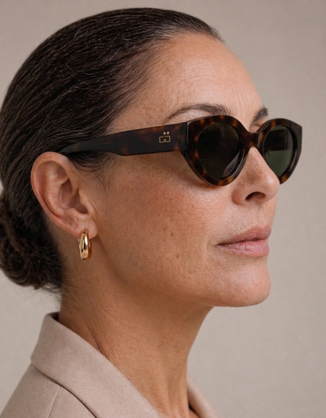 Sonnenbrillen greyhounders siroco havana havana oval femenino größe 51mm - Detailansicht