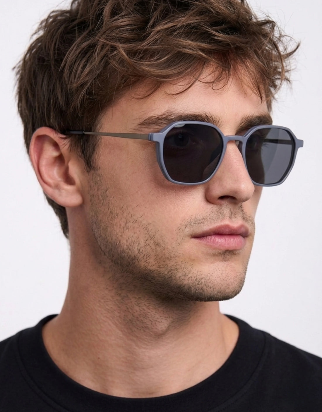 Gafas graduadas greyhounders sidney + clip-on c3 azul irregular unisex talla 51mm - Vista principal